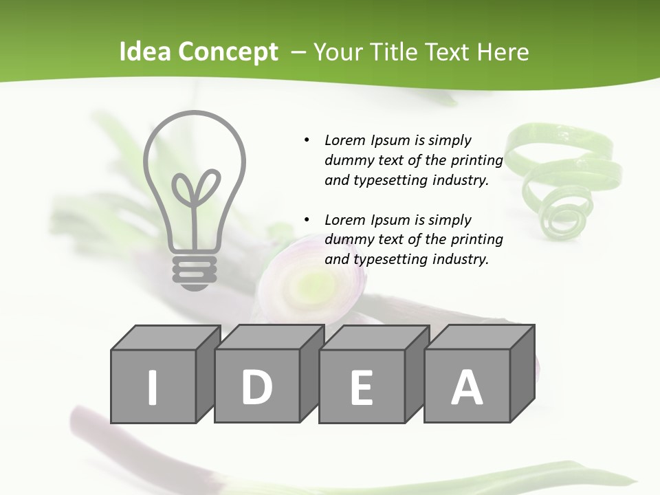 Natural Diet Isolated PowerPoint Template