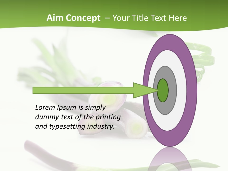 Natural Diet Isolated PowerPoint Template