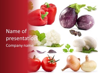 Red Perfection Striped PowerPoint Template