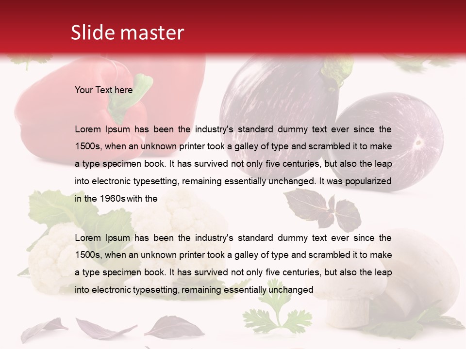 Red Perfection Striped PowerPoint Template