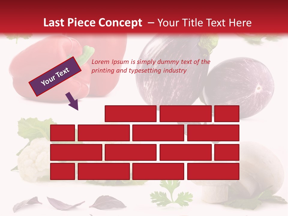 Red Perfection Striped PowerPoint Template