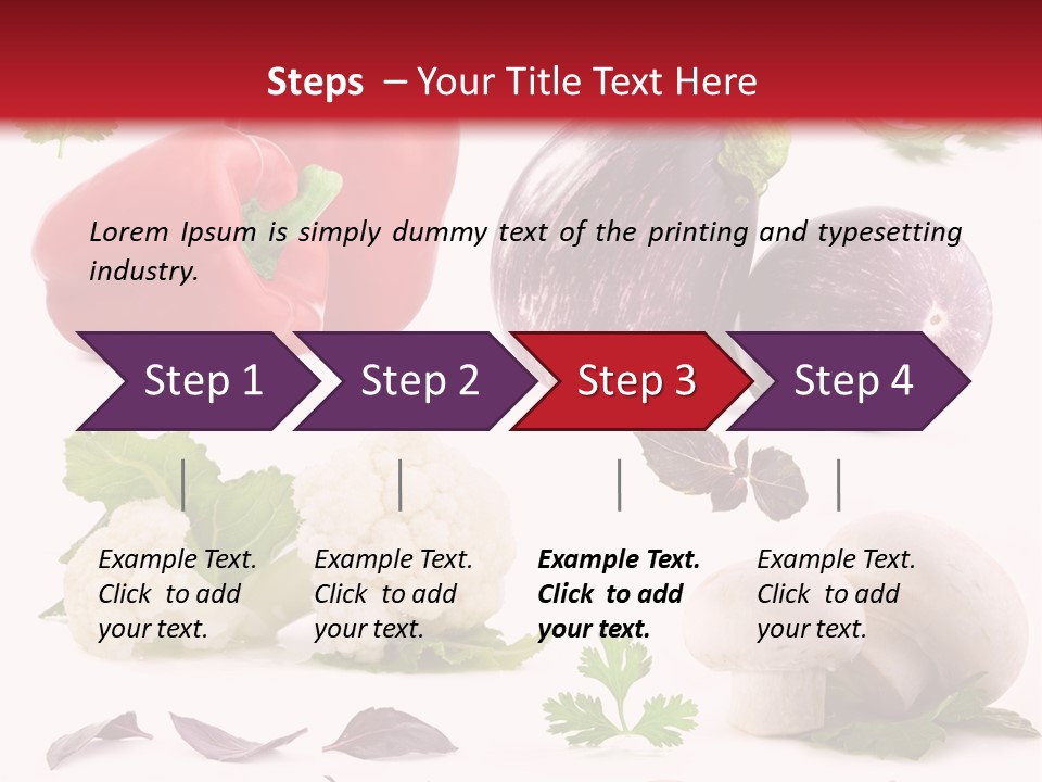 Red Perfection Striped PowerPoint Template