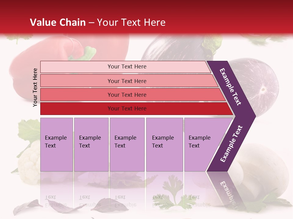 Red Perfection Striped PowerPoint Template