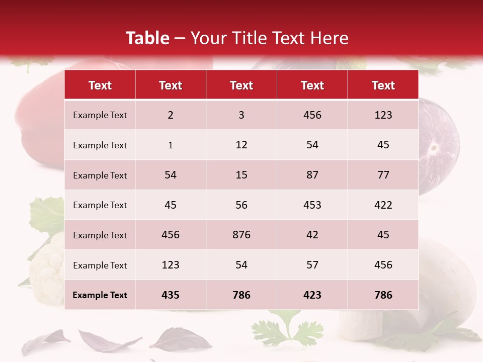 Red Perfection Striped PowerPoint Template