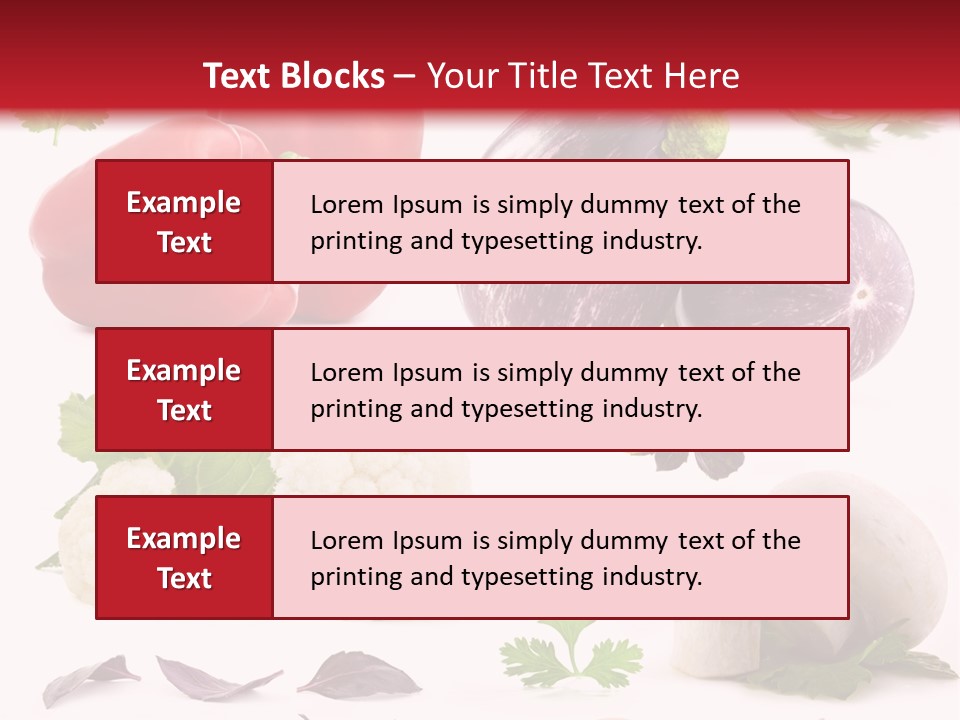 Red Perfection Striped PowerPoint Template
