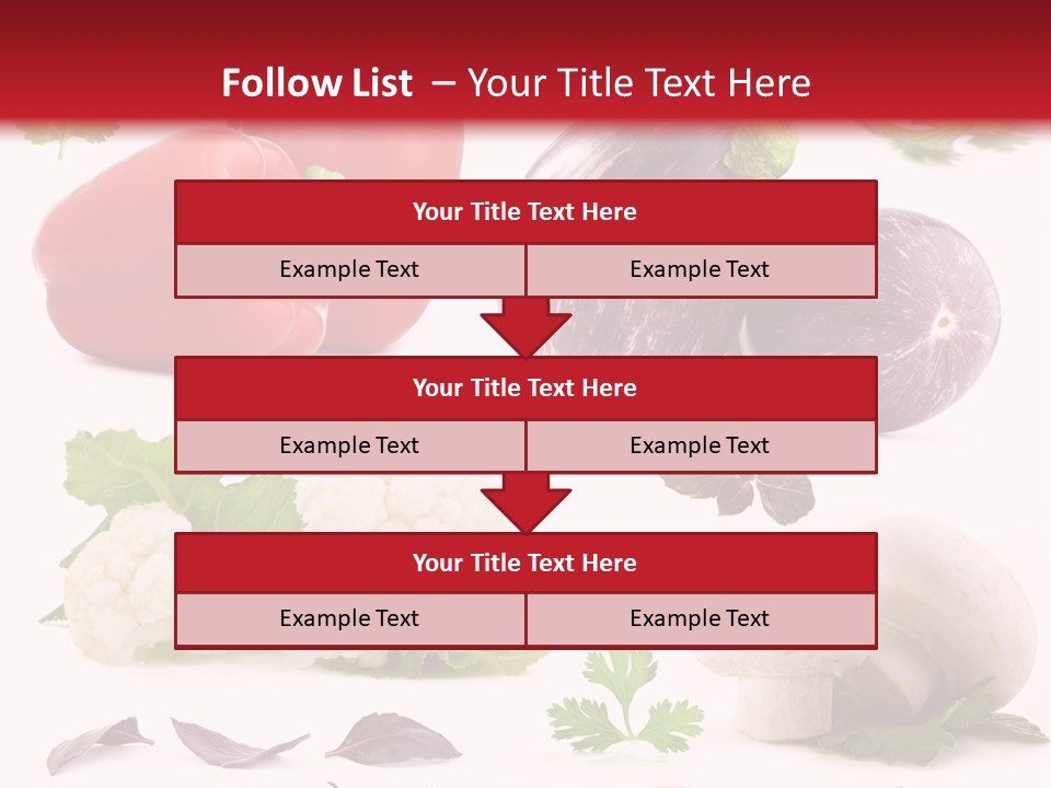 Red Perfection Striped PowerPoint Template