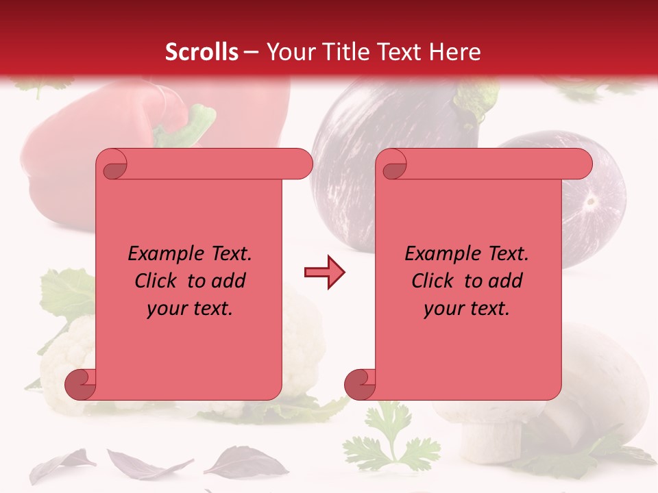 Red Perfection Striped PowerPoint Template