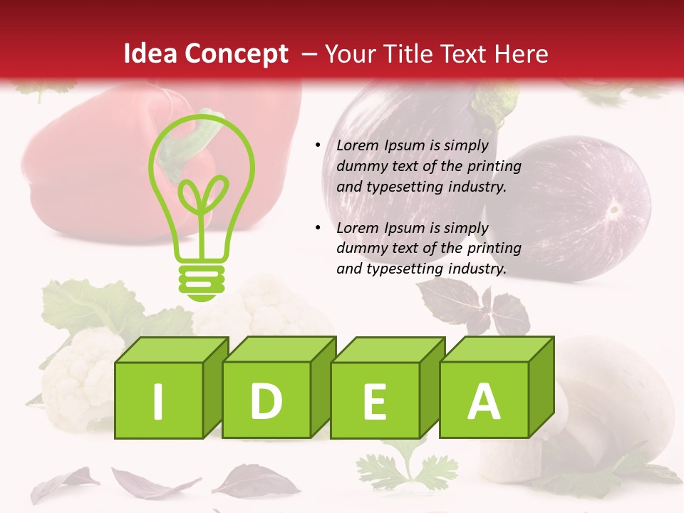 Red Perfection Striped PowerPoint Template