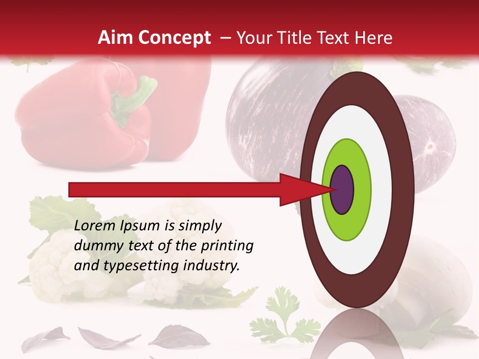 Red Perfection Striped PowerPoint Template