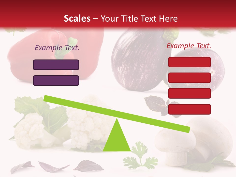 Red Perfection Striped PowerPoint Template