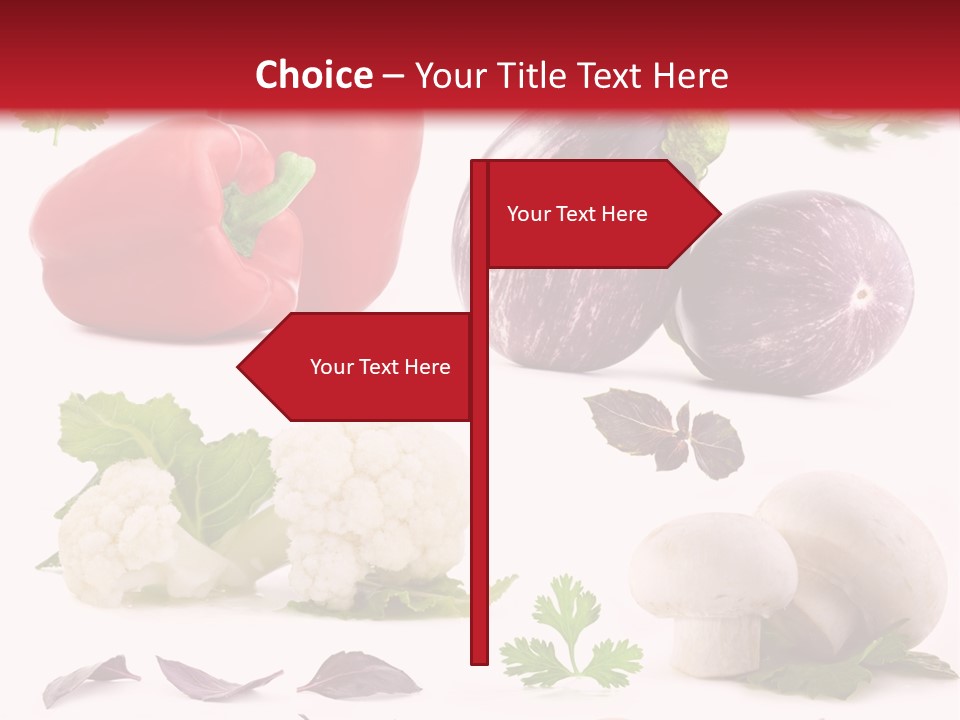 Red Perfection Striped PowerPoint Template