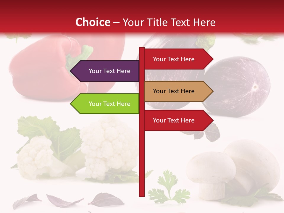 Red Perfection Striped PowerPoint Template