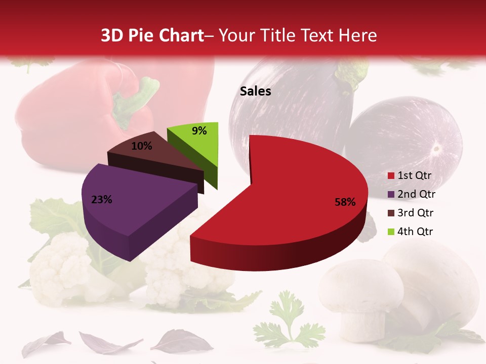 Red Perfection Striped PowerPoint Template