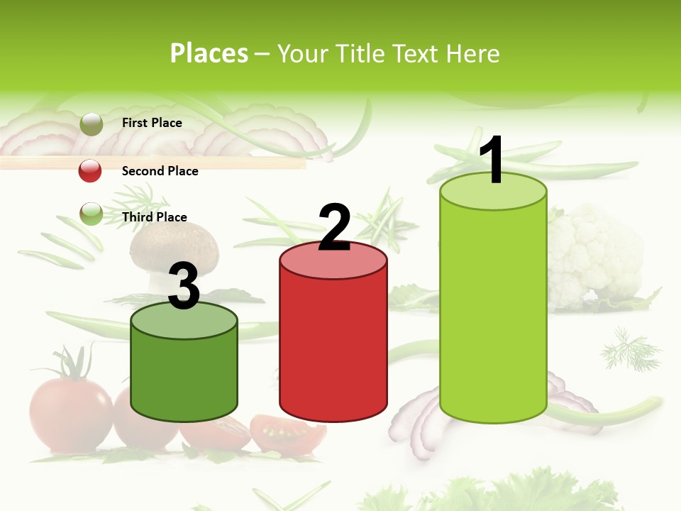 Circles Sliced Green PowerPoint Template