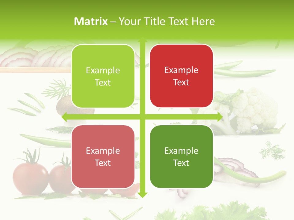 Circles Sliced Green PowerPoint Template