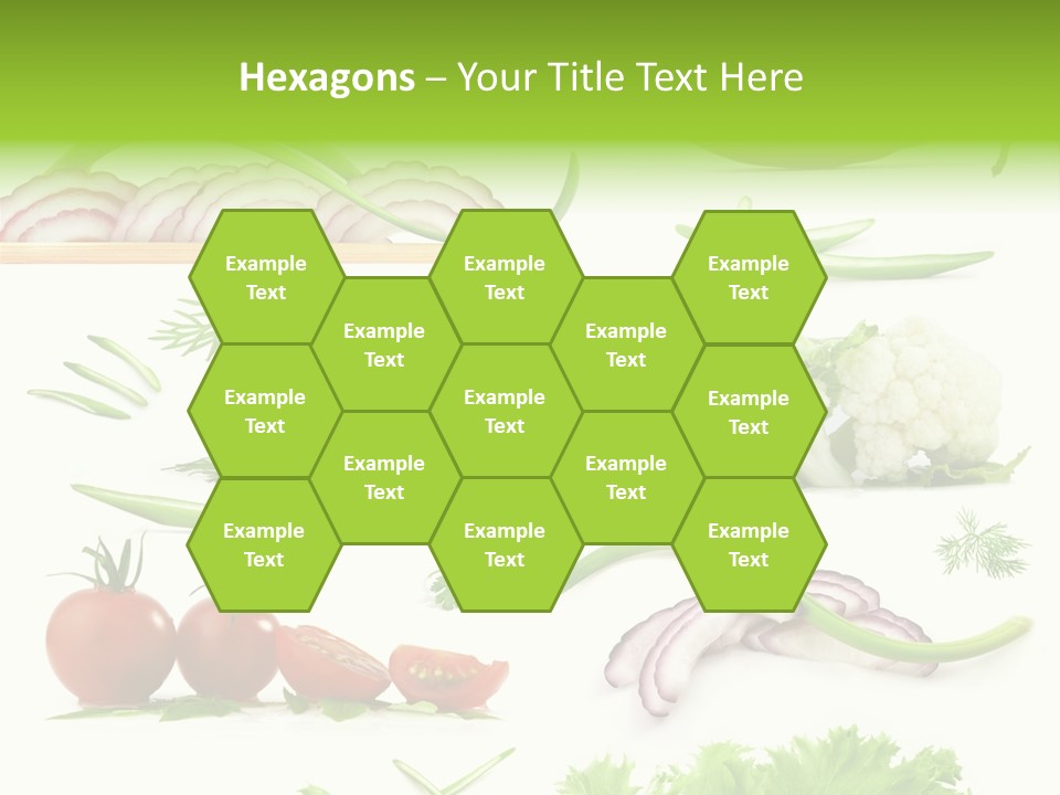 Circles Sliced Green PowerPoint Template