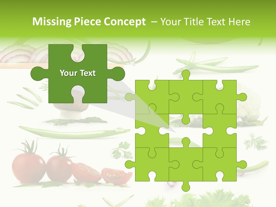 Circles Sliced Green PowerPoint Template