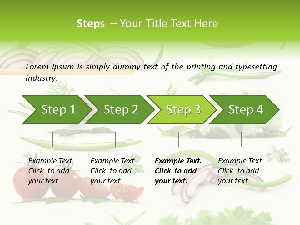 Circles Sliced Green PowerPoint Template