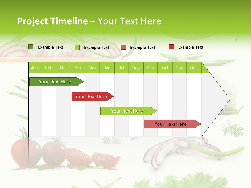 Circles Sliced Green PowerPoint Template