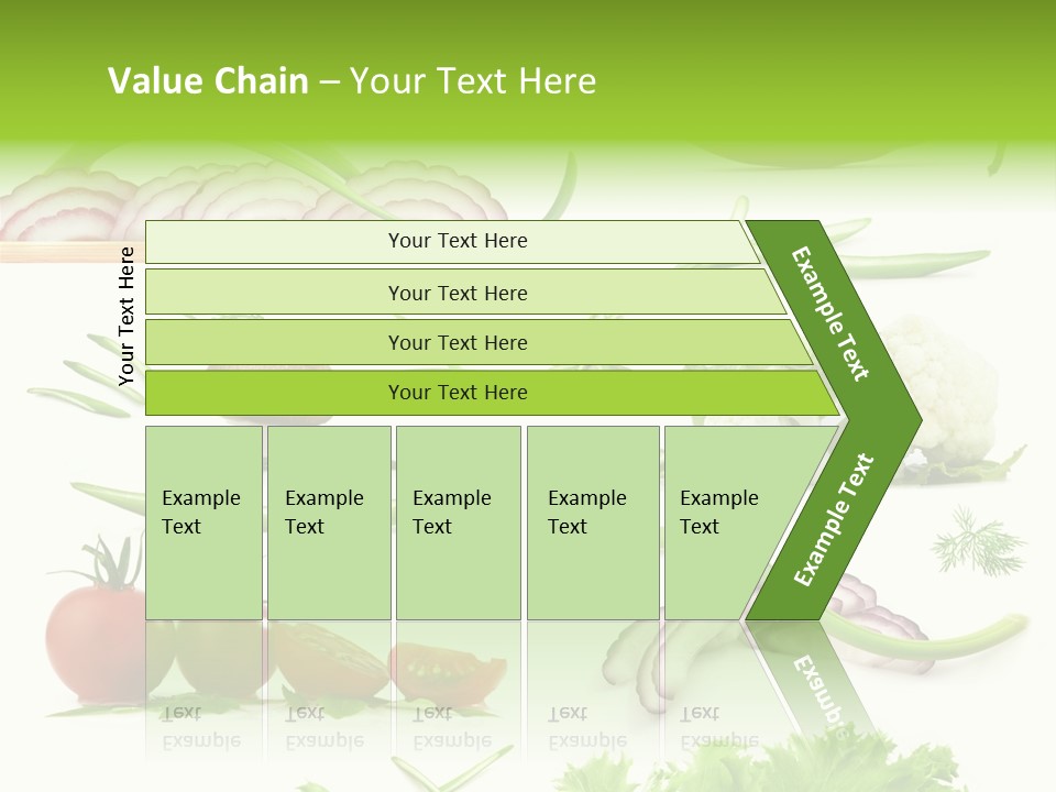 Circles Sliced Green PowerPoint Template