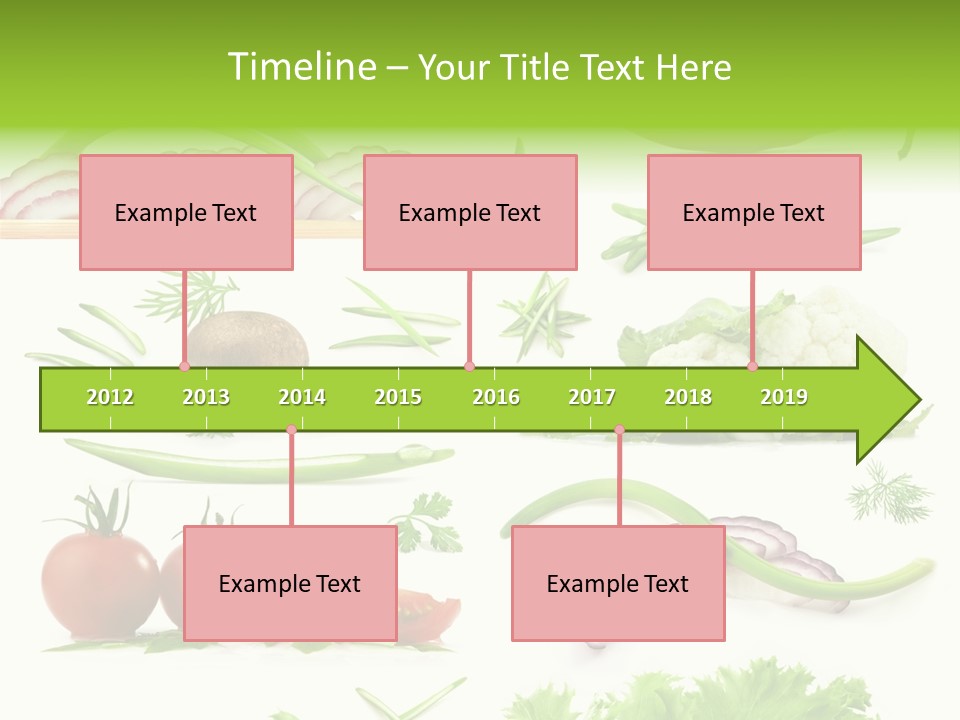 Circles Sliced Green PowerPoint Template