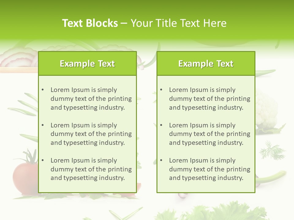 Circles Sliced Green PowerPoint Template