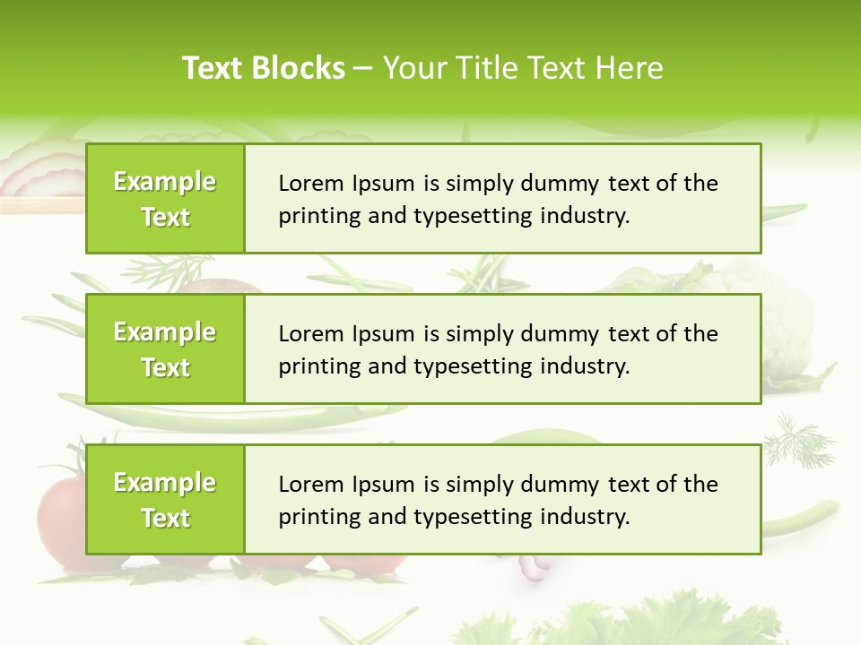 Circles Sliced Green PowerPoint Template