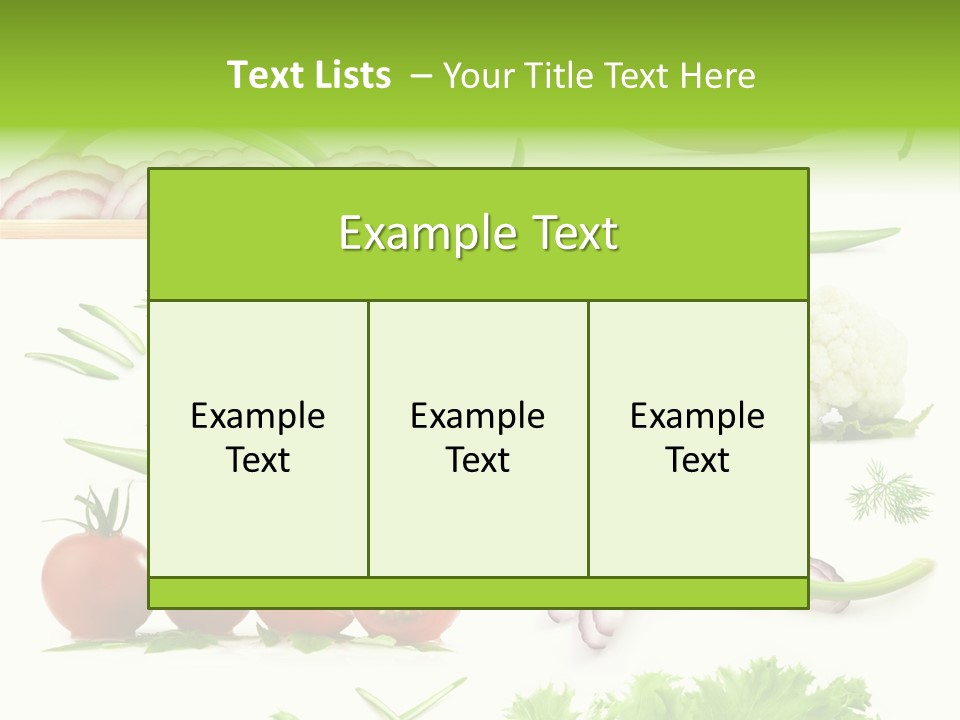 Circles Sliced Green PowerPoint Template