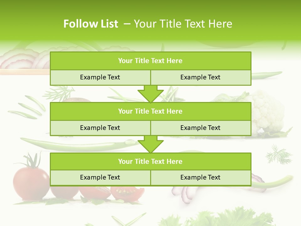 Circles Sliced Green PowerPoint Template