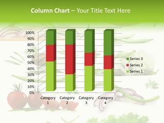 Circles Sliced Green PowerPoint Template