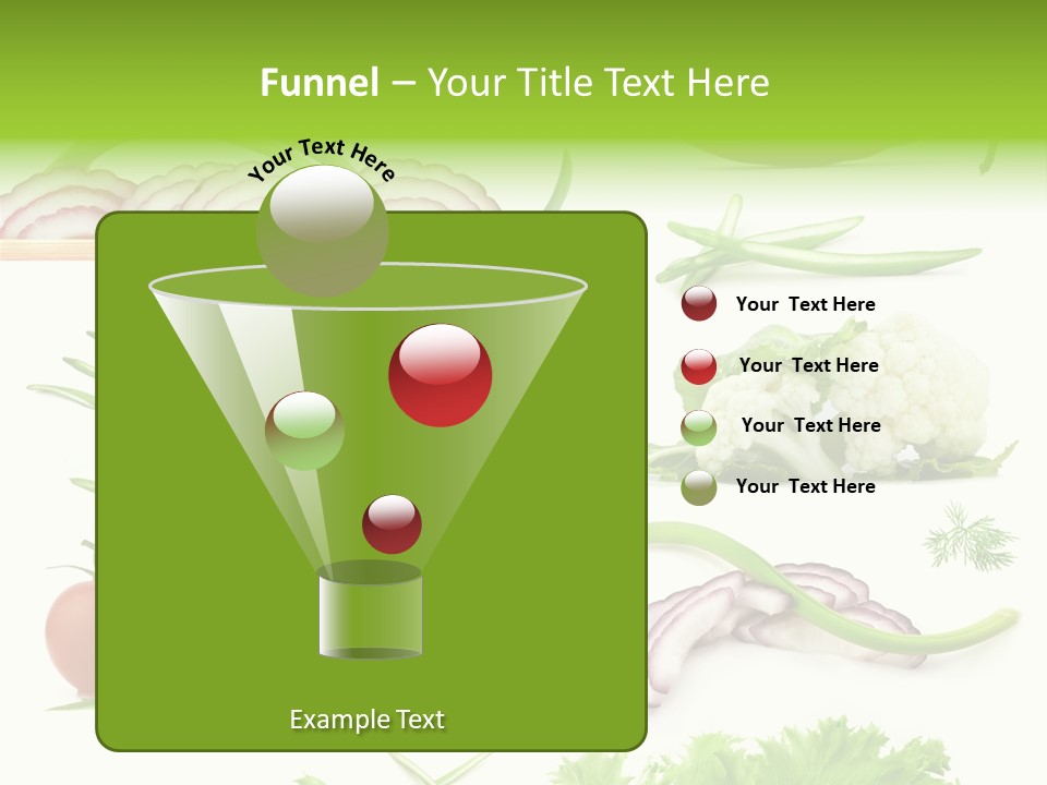 Circles Sliced Green PowerPoint Template