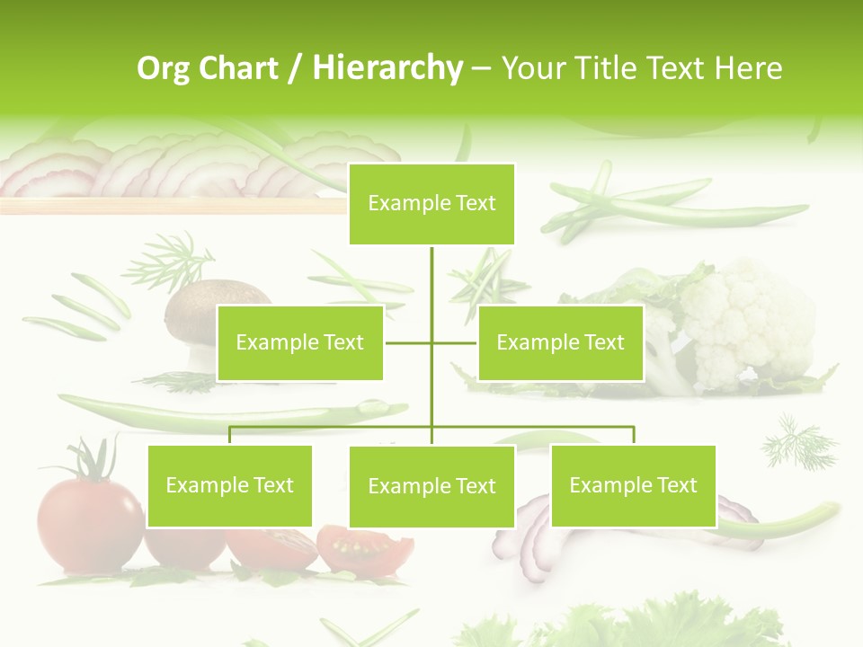 Circles Sliced Green PowerPoint Template