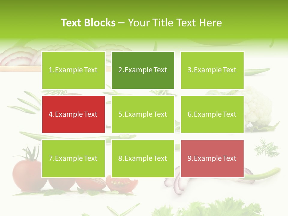 Circles Sliced Green PowerPoint Template
