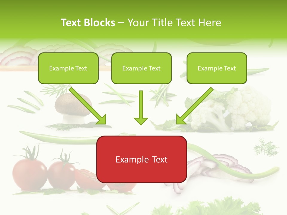 Circles Sliced Green PowerPoint Template