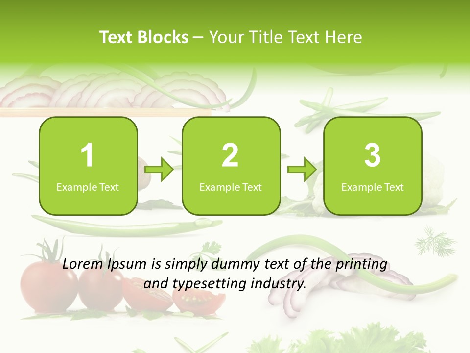 Circles Sliced Green PowerPoint Template