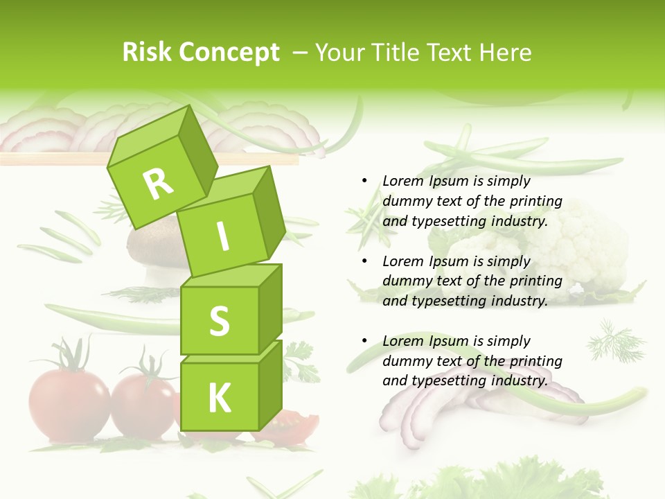 Circles Sliced Green PowerPoint Template