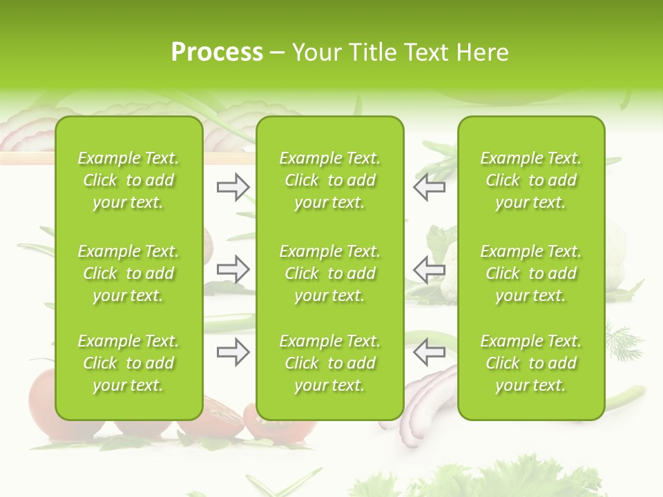Circles Sliced Green PowerPoint Template