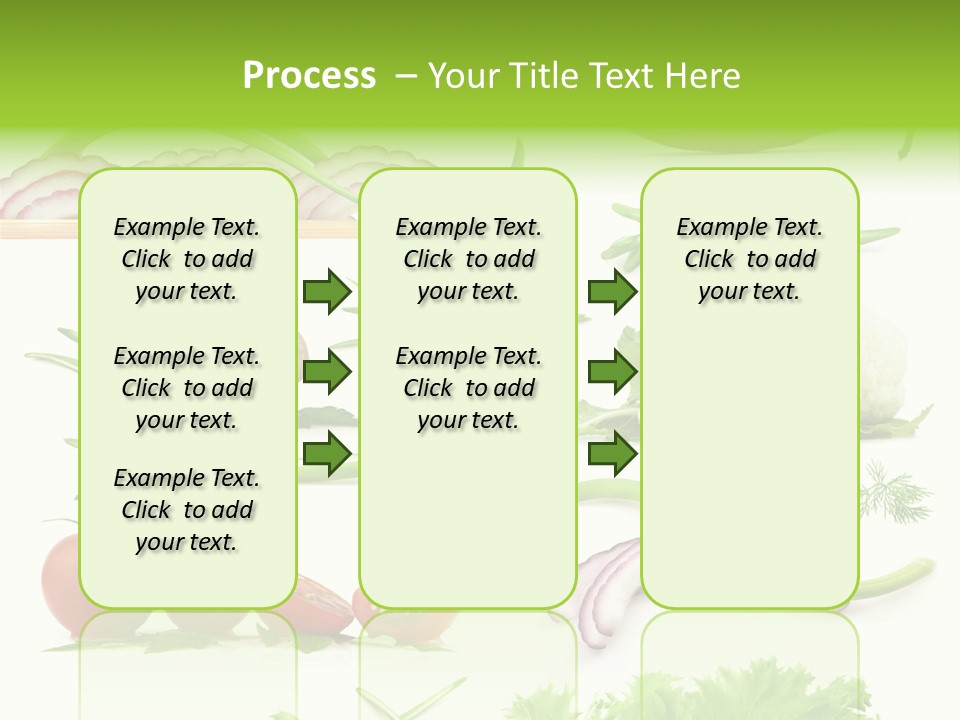 Circles Sliced Green PowerPoint Template