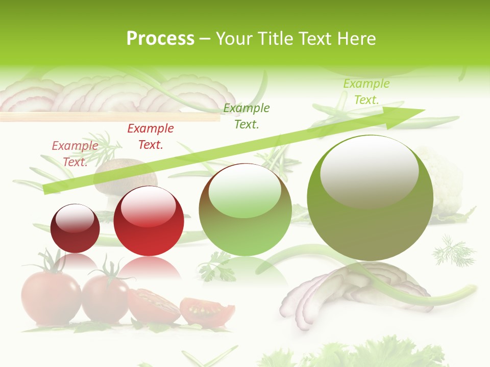 Circles Sliced Green PowerPoint Template