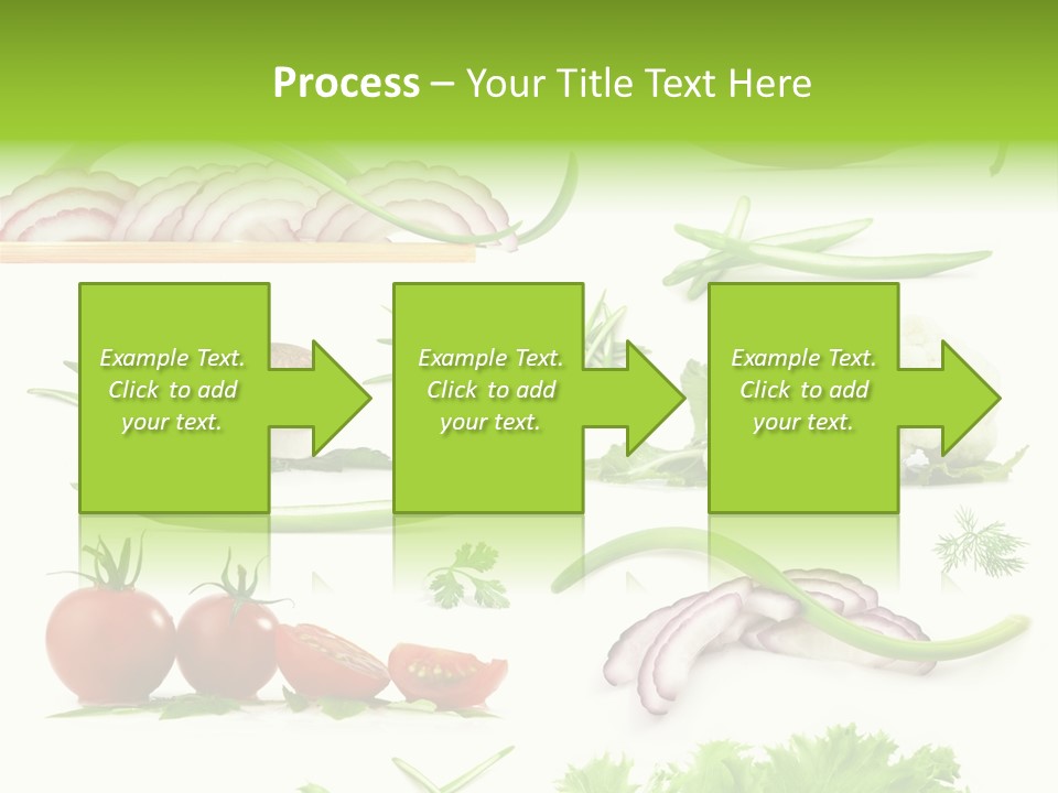 Circles Sliced Green PowerPoint Template