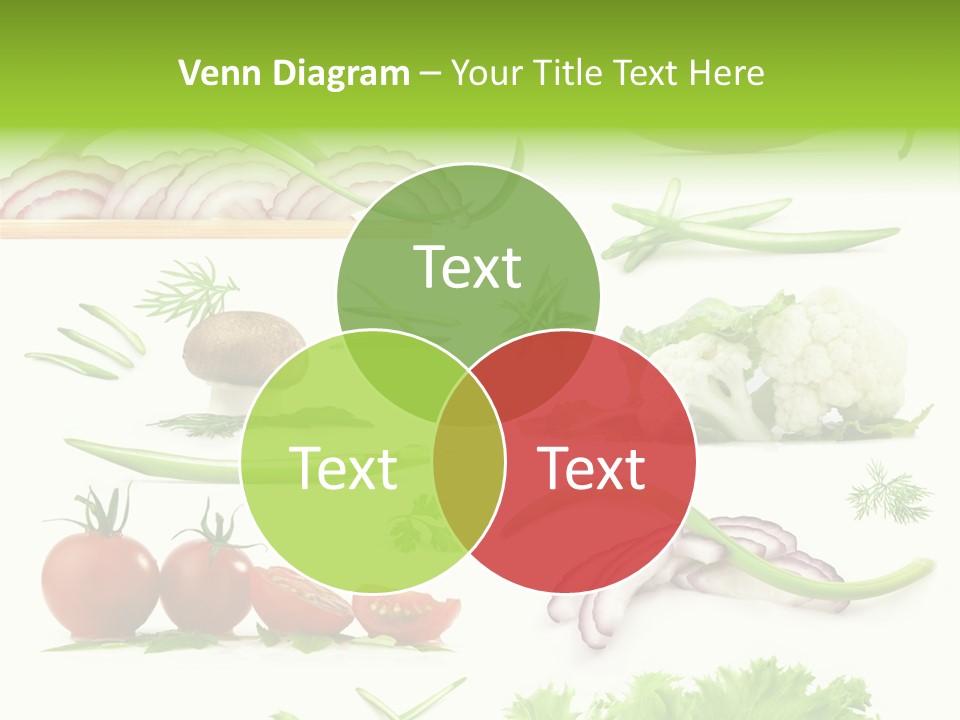 Circles Sliced Green PowerPoint Template