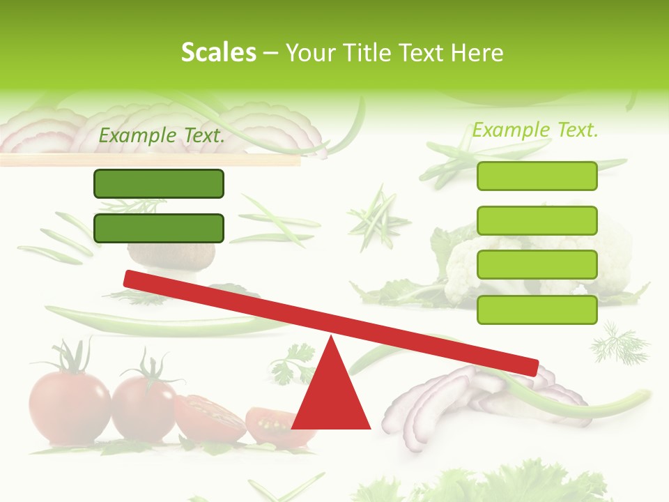 Circles Sliced Green PowerPoint Template