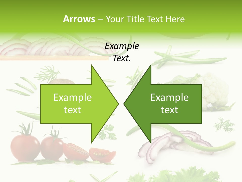 Circles Sliced Green PowerPoint Template