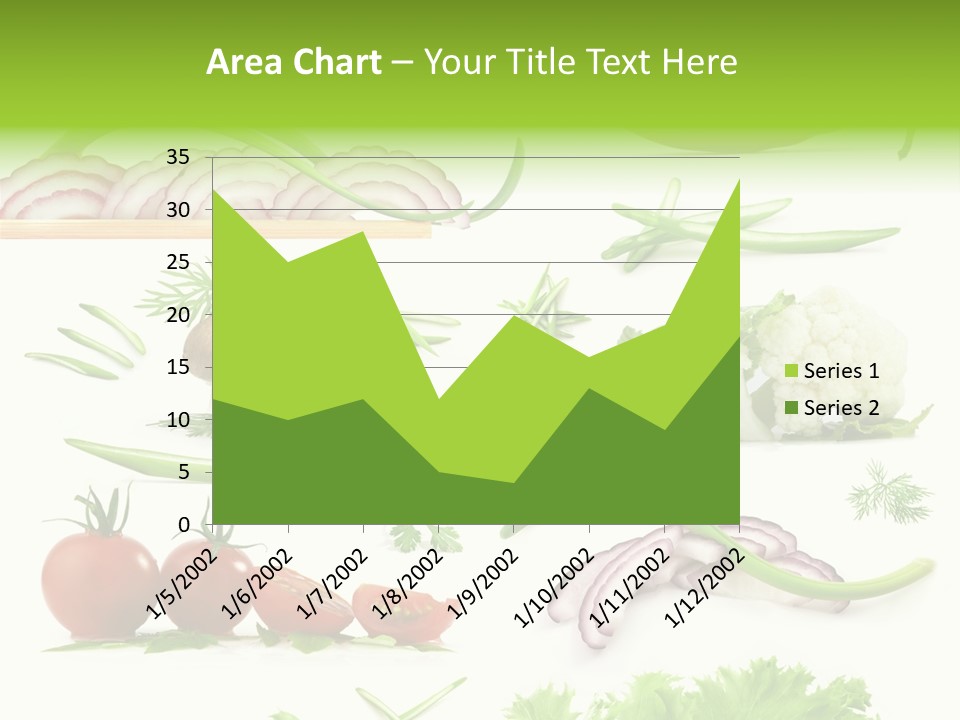 Circles Sliced Green PowerPoint Template
