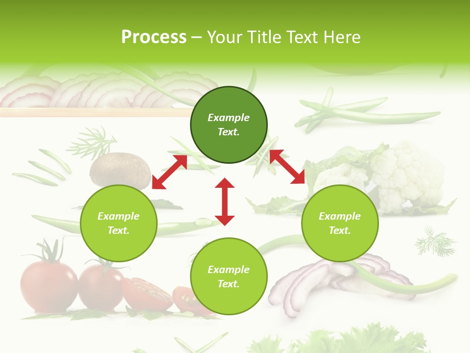 Circles Sliced Green PowerPoint Template
