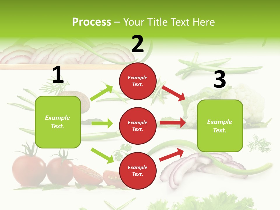 Circles Sliced Green PowerPoint Template