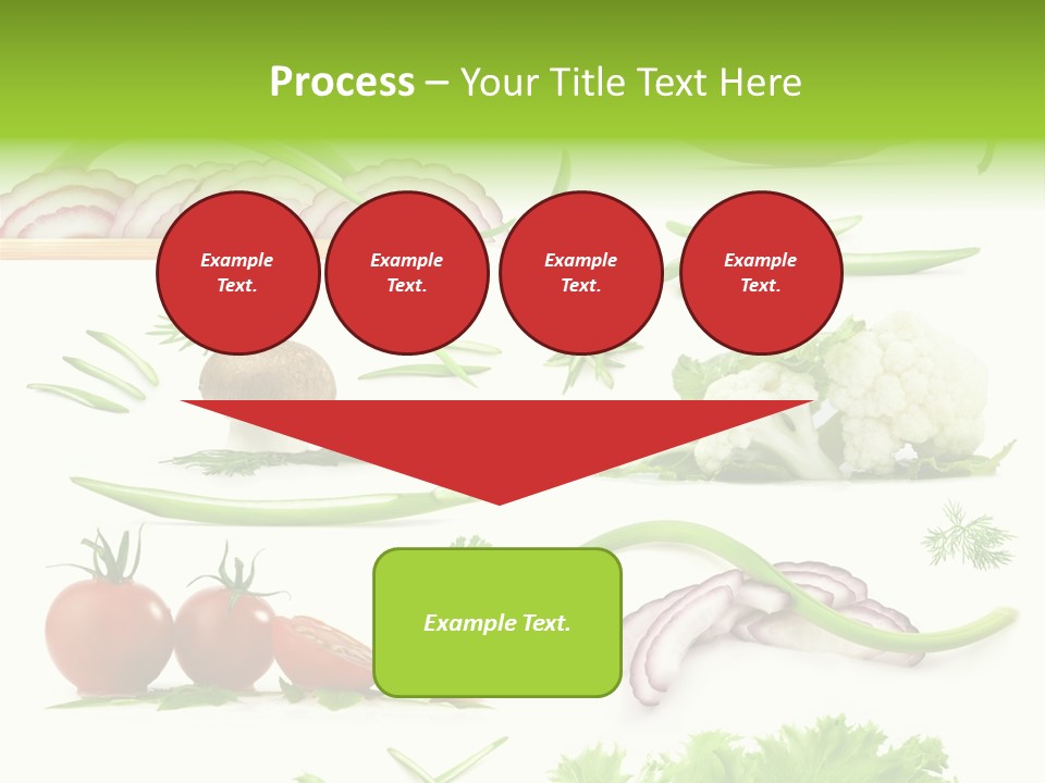 Circles Sliced Green PowerPoint Template