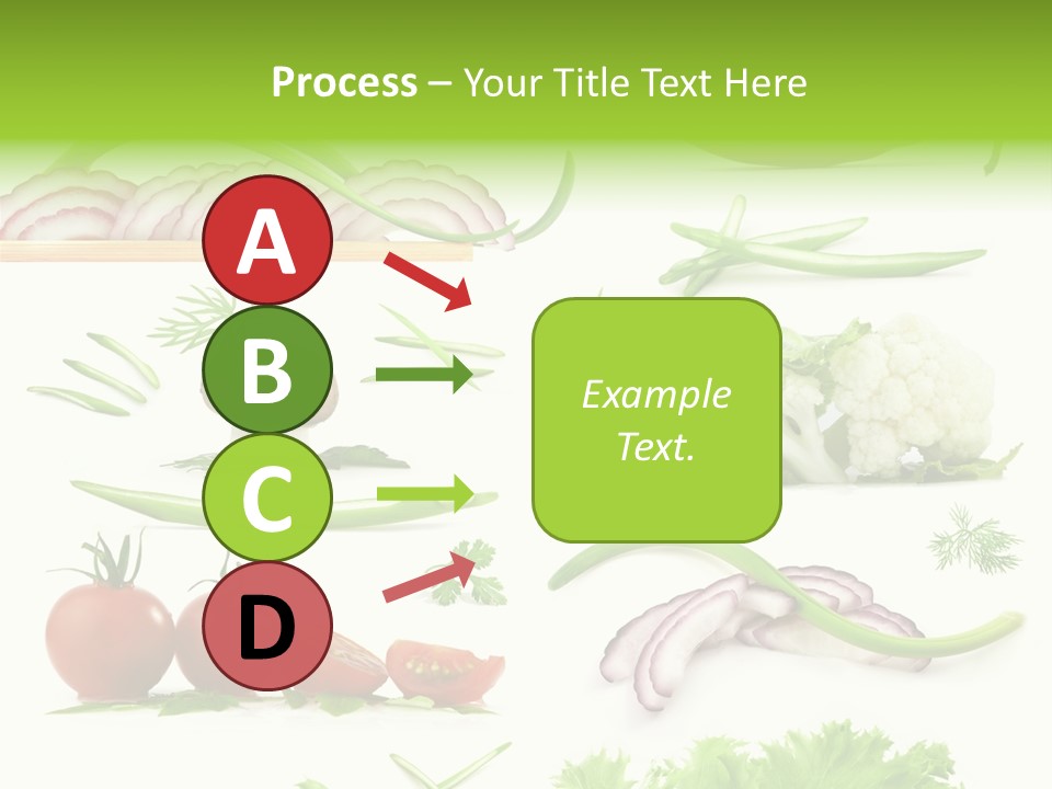 Circles Sliced Green PowerPoint Template