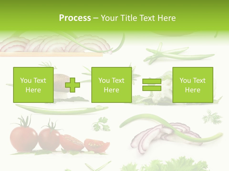Circles Sliced Green PowerPoint Template