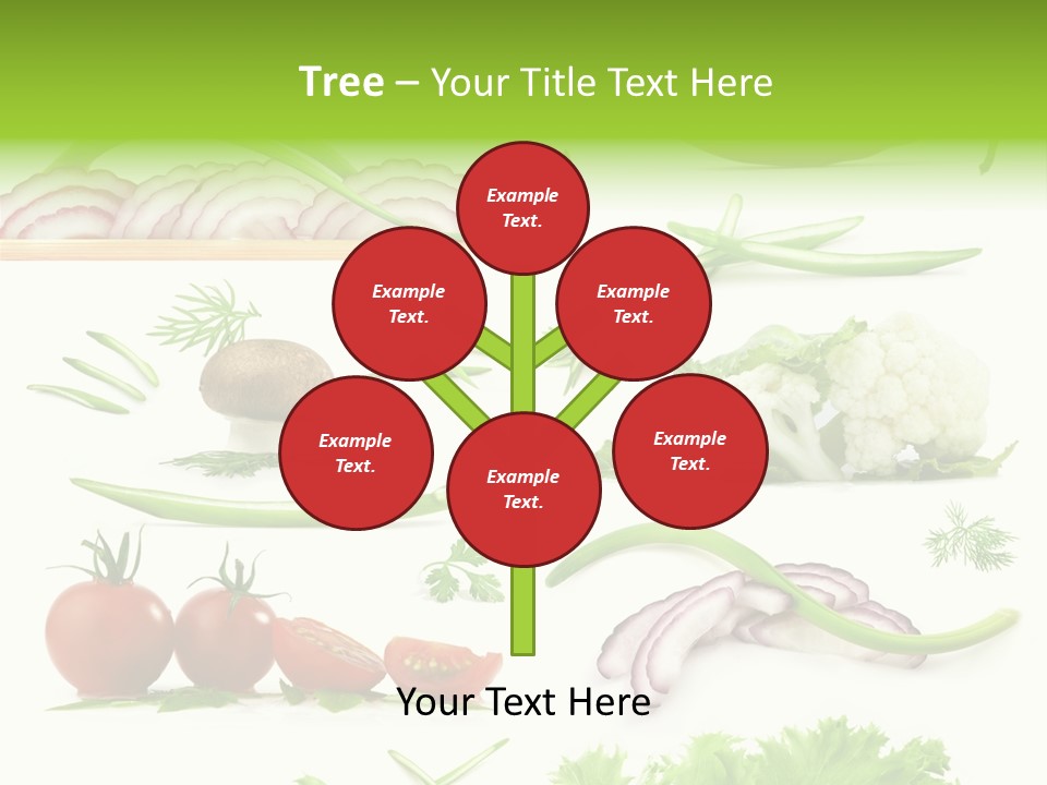 Circles Sliced Green PowerPoint Template